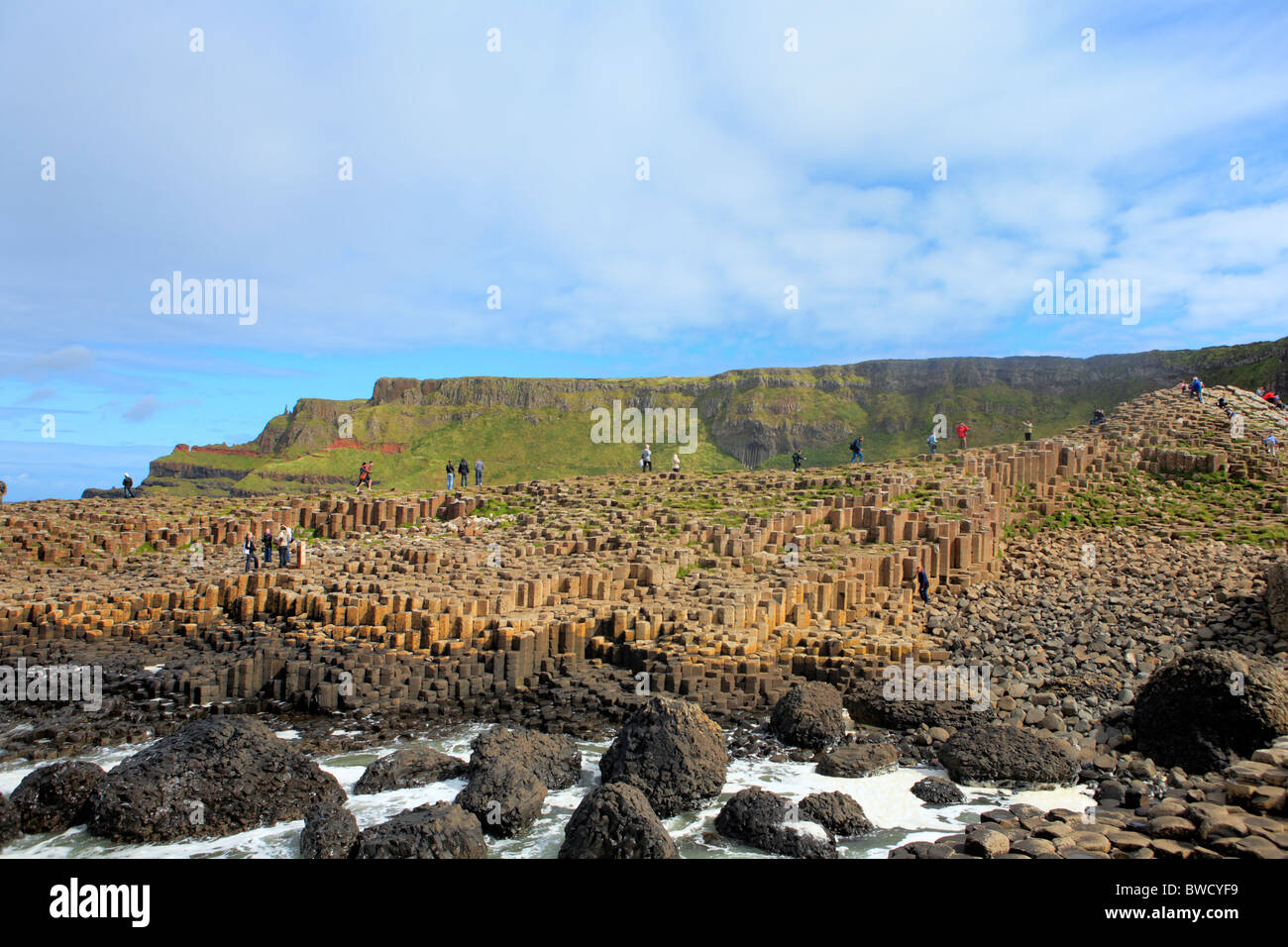 Giant es Causeway, Causeway-Küste, Nord-Irland Stockfoto