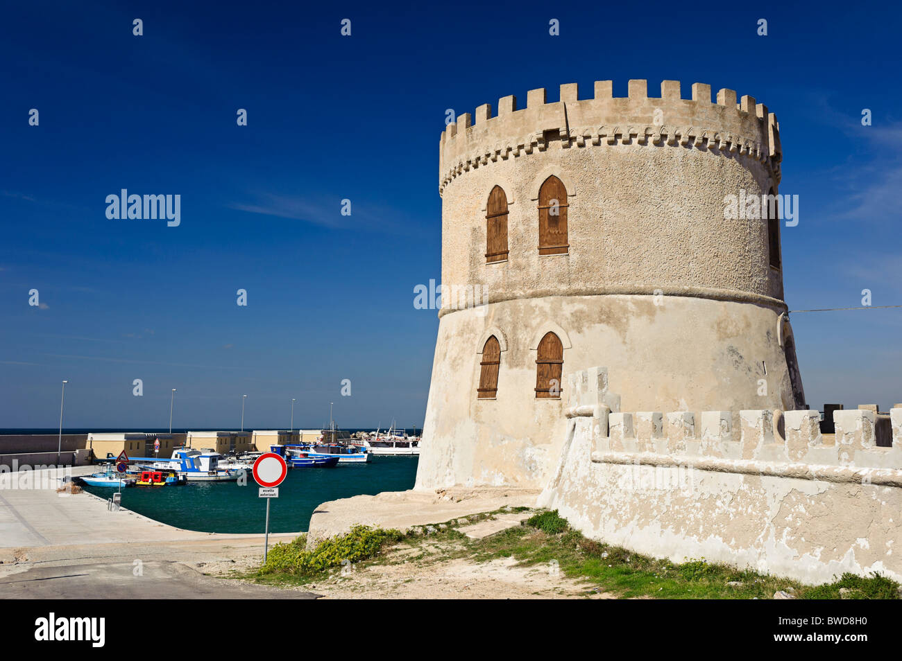 Alte Küsten Turm Torre Vado, Salento, Apulien, Italien Stockfoto