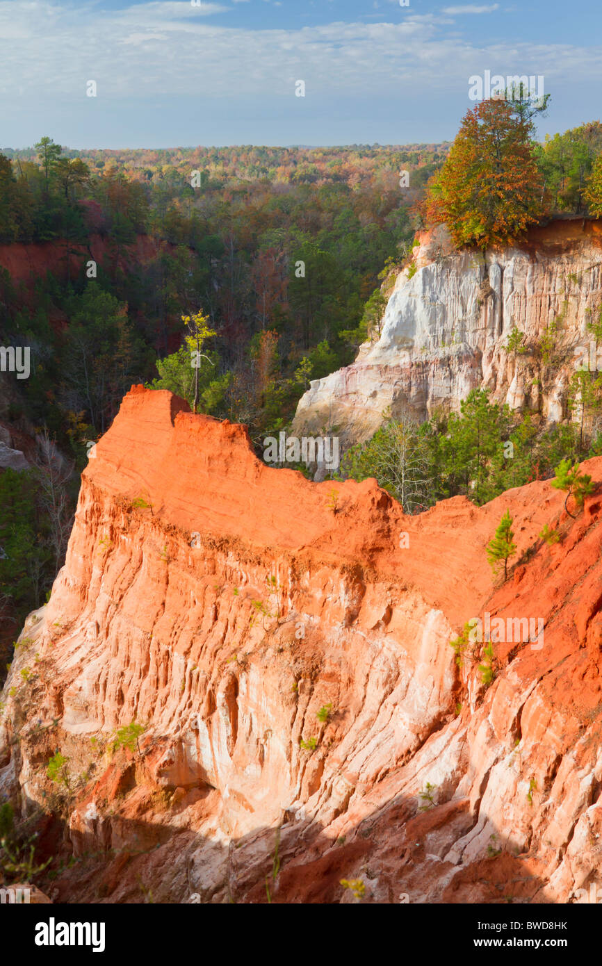 Providence Canyon im Herbst. Stockfoto