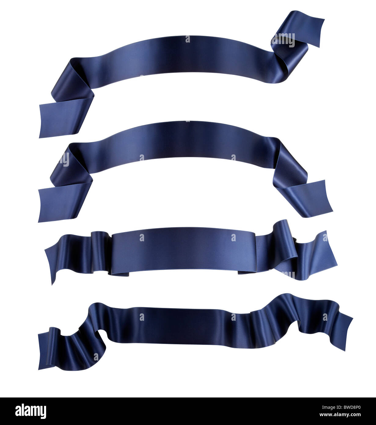 Elegance-blaues Band-Banner-Kollektion Stockfoto