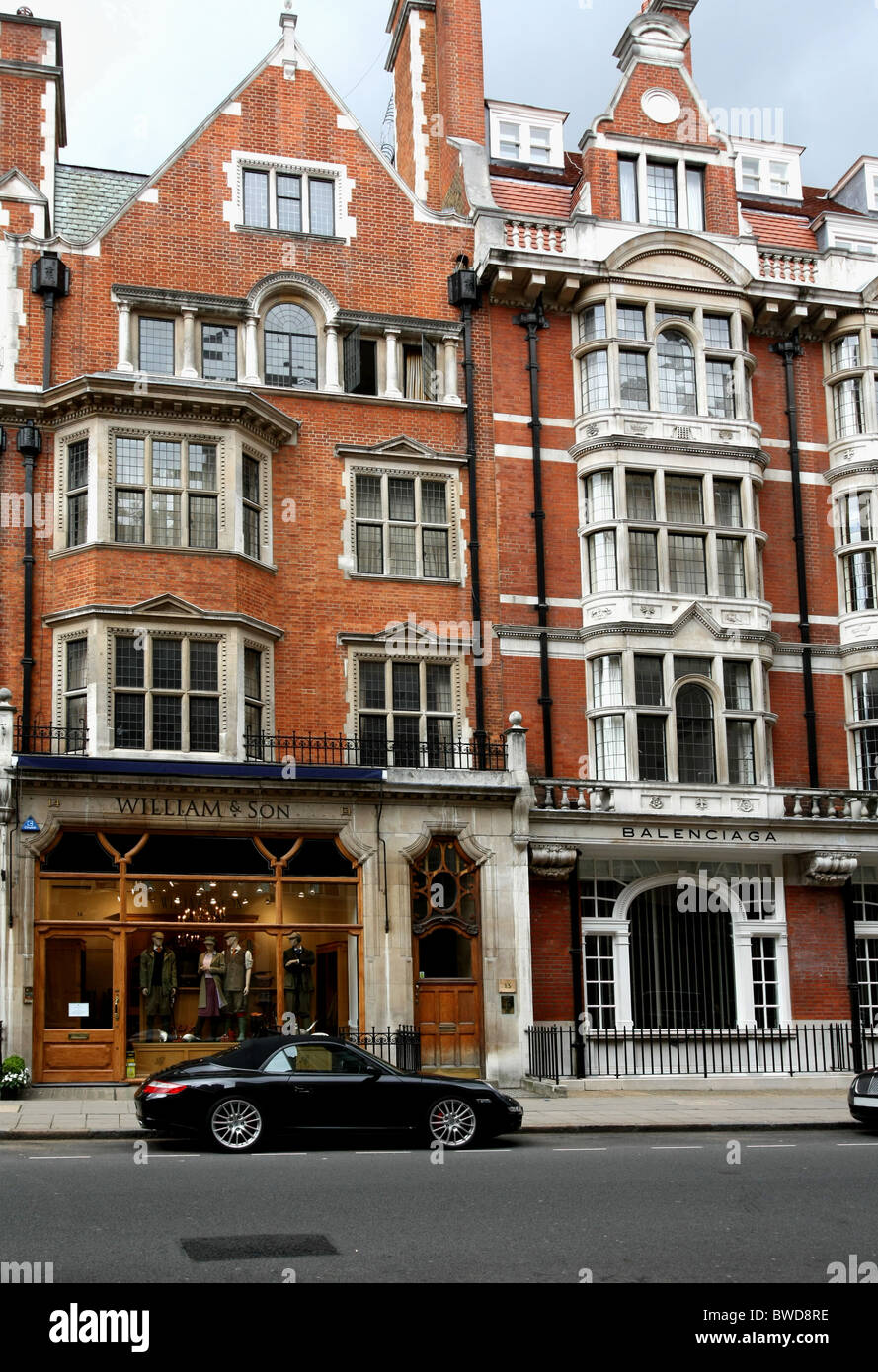 Elegante Einkaufsstraße, Londoner Stadtteil Mayfair Stockfoto