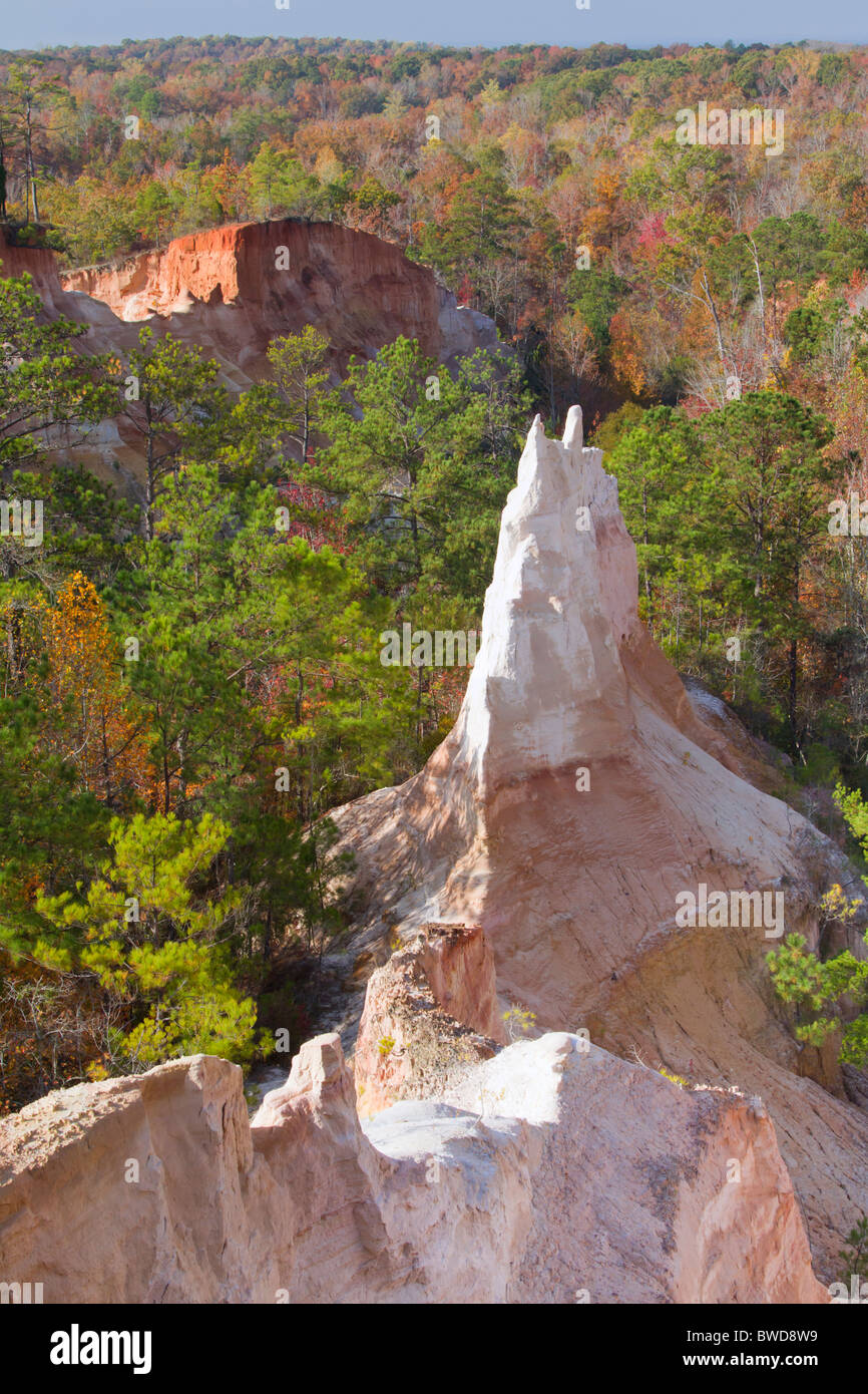 Providence Canyon im Herbst. Stockfoto