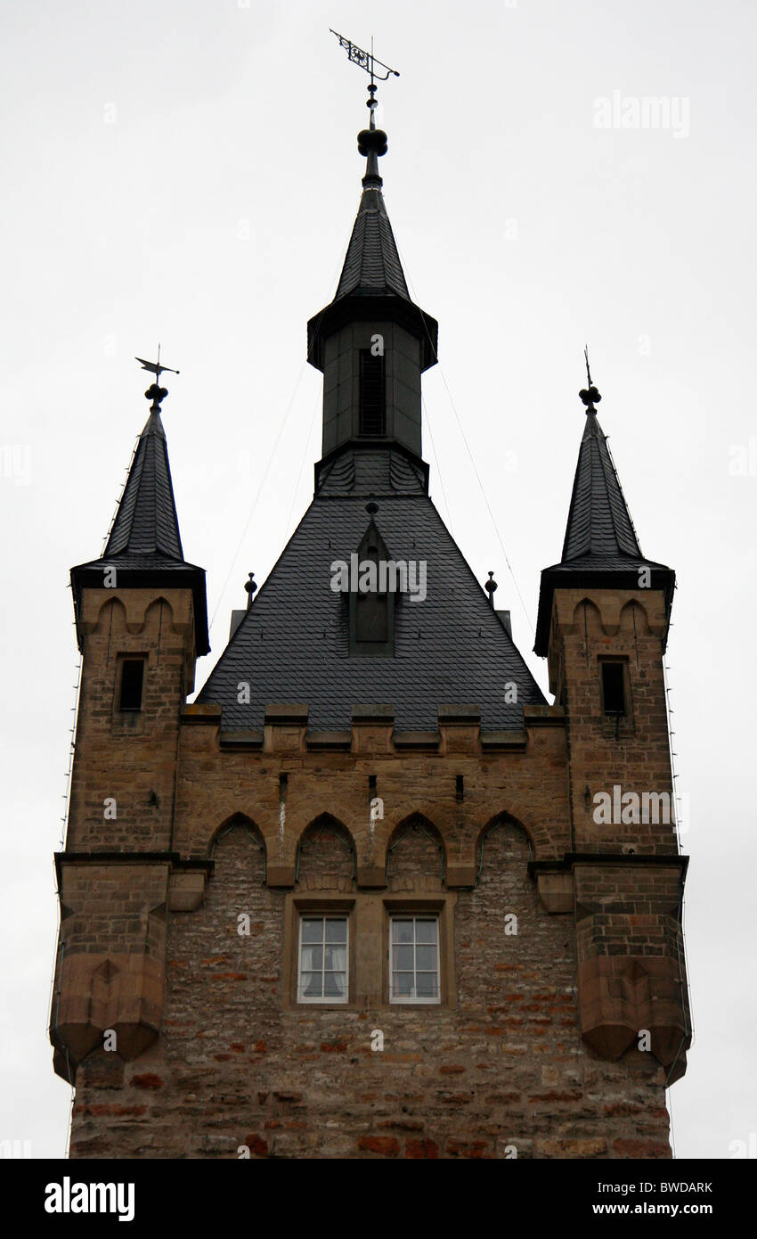 Blauer Turm, Blauer Turm, mittelalterliche Stadt, Bad Wimpfen, Deutschland Stockfoto