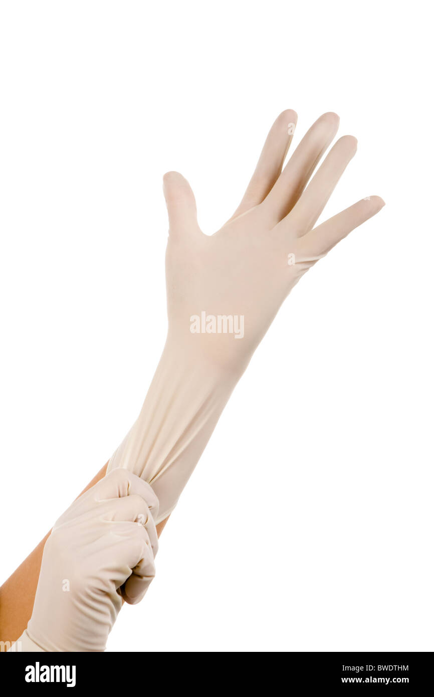 Chirurgische handschuhe anziehen Ausgeschnittene Stockfotos und -bilder -  Alamy