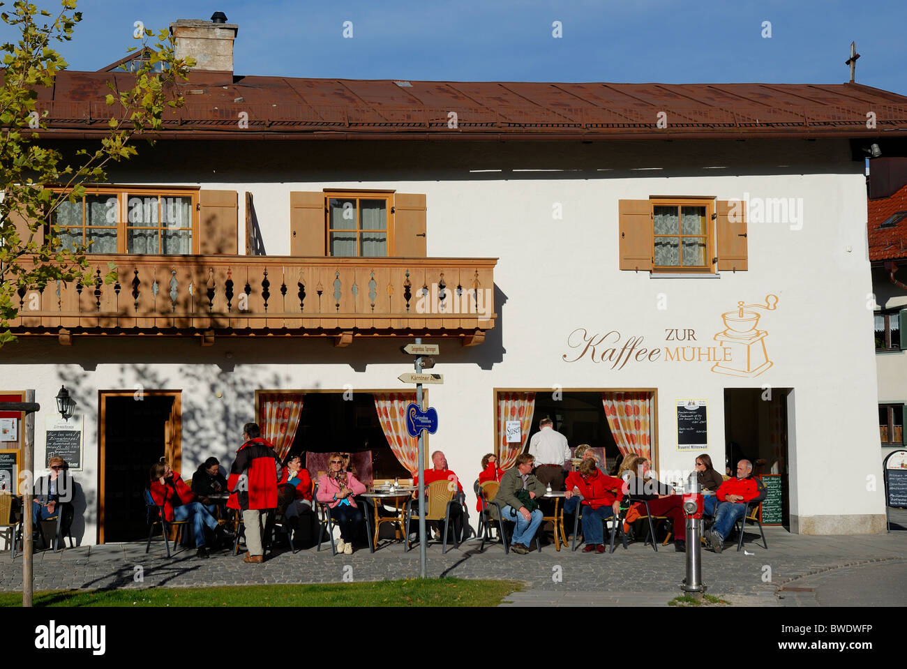 Kaffee Zur Muhle Kaffee Haus Mittenwald Deutschland Stockfoto