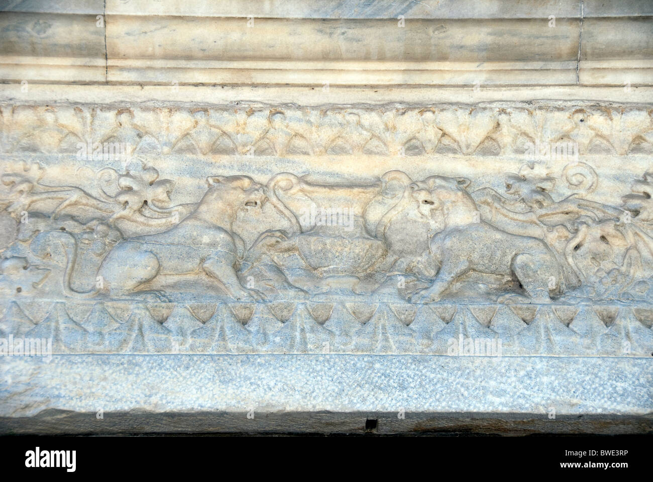 Portal der Mausoleum der Galla Galla, Ravenna in der Basilika von San Vitale-Komplex Stockfoto