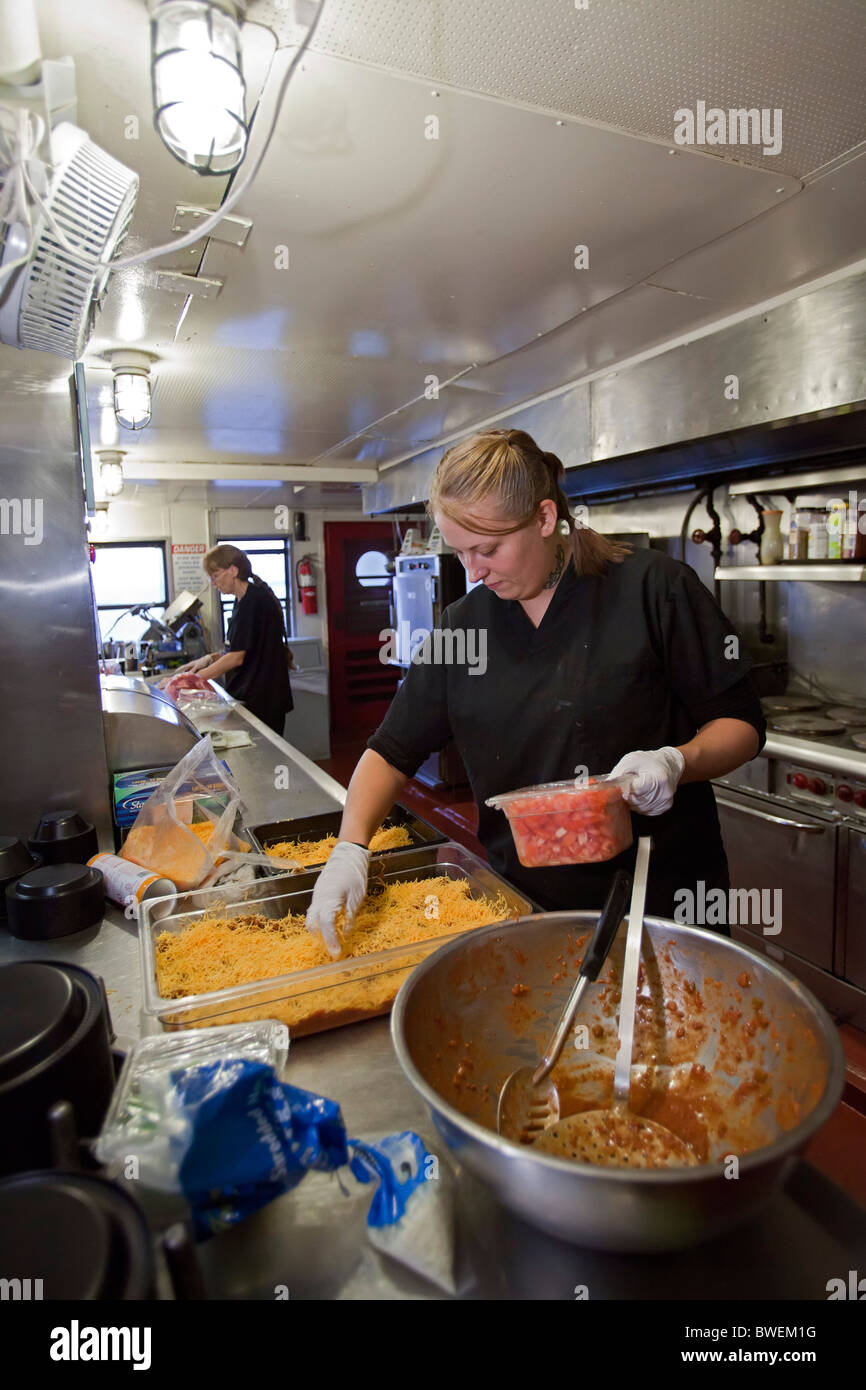 Kochen Sie auf See Michigan Autofähre Stockfoto