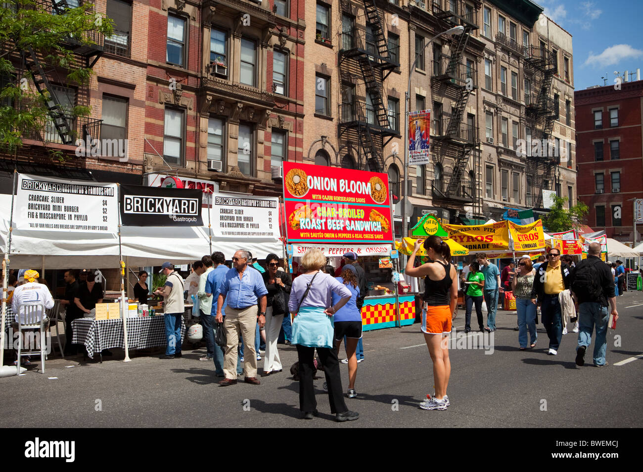 "Teufel's Küche" 9th Avenue internationales Food Festival. Stockfoto