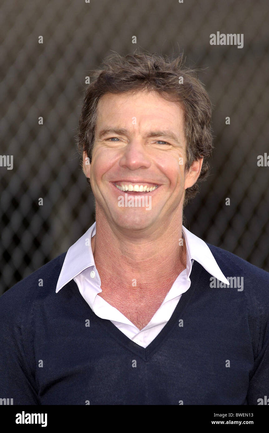 Stern auf dem Hollywood Walk of Fame für Dennis Quaid Stockfoto