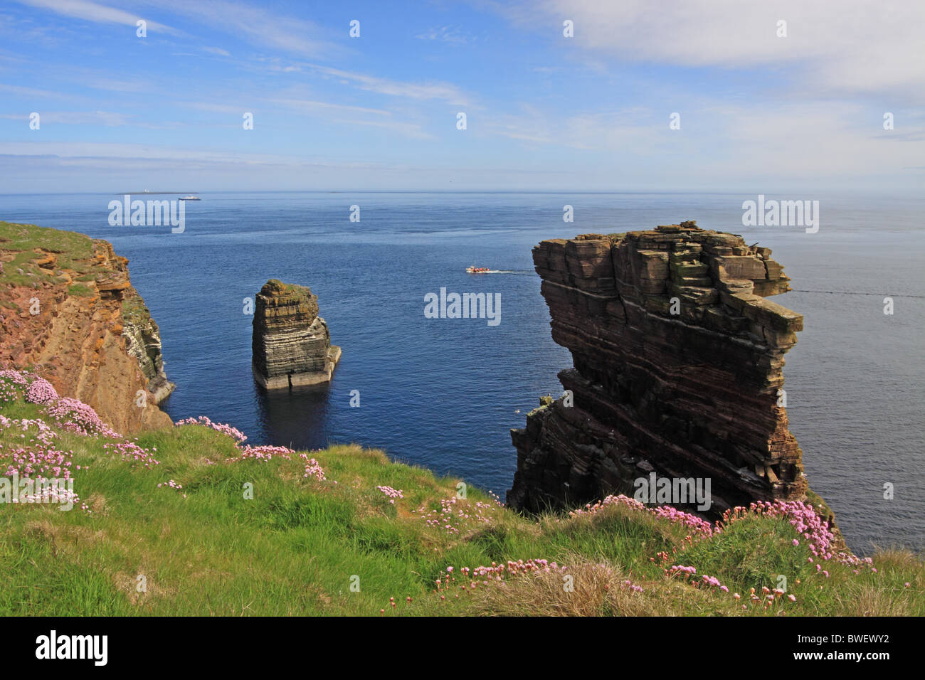 UK Schottland Highland Caithness Duncansby Stacks Stockfoto