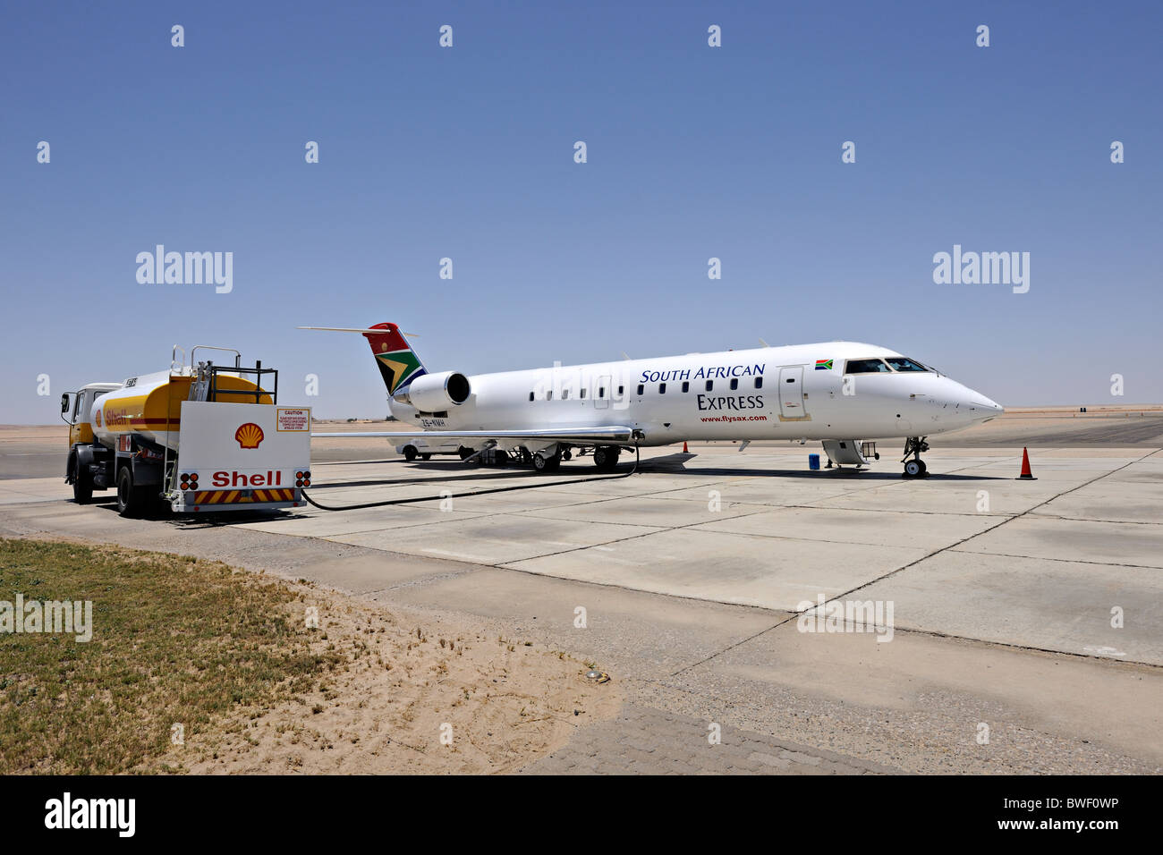 Walvis Bay Airport Namibia Stockfoto