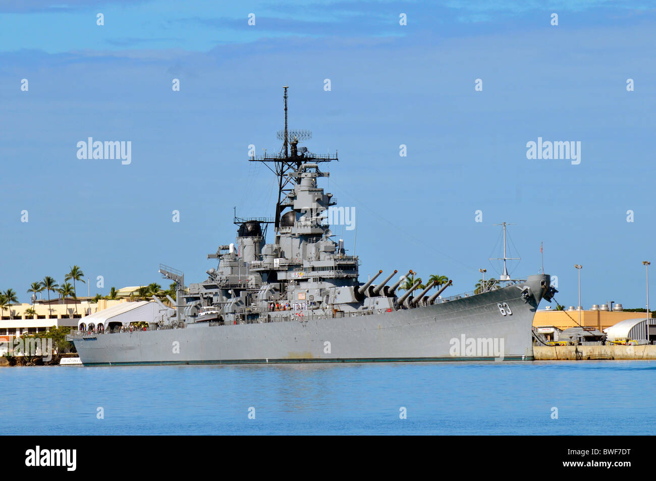 USS Missouri Pearl Harbor Pacific National Monument Ford Hawaii-Insel Stockfoto