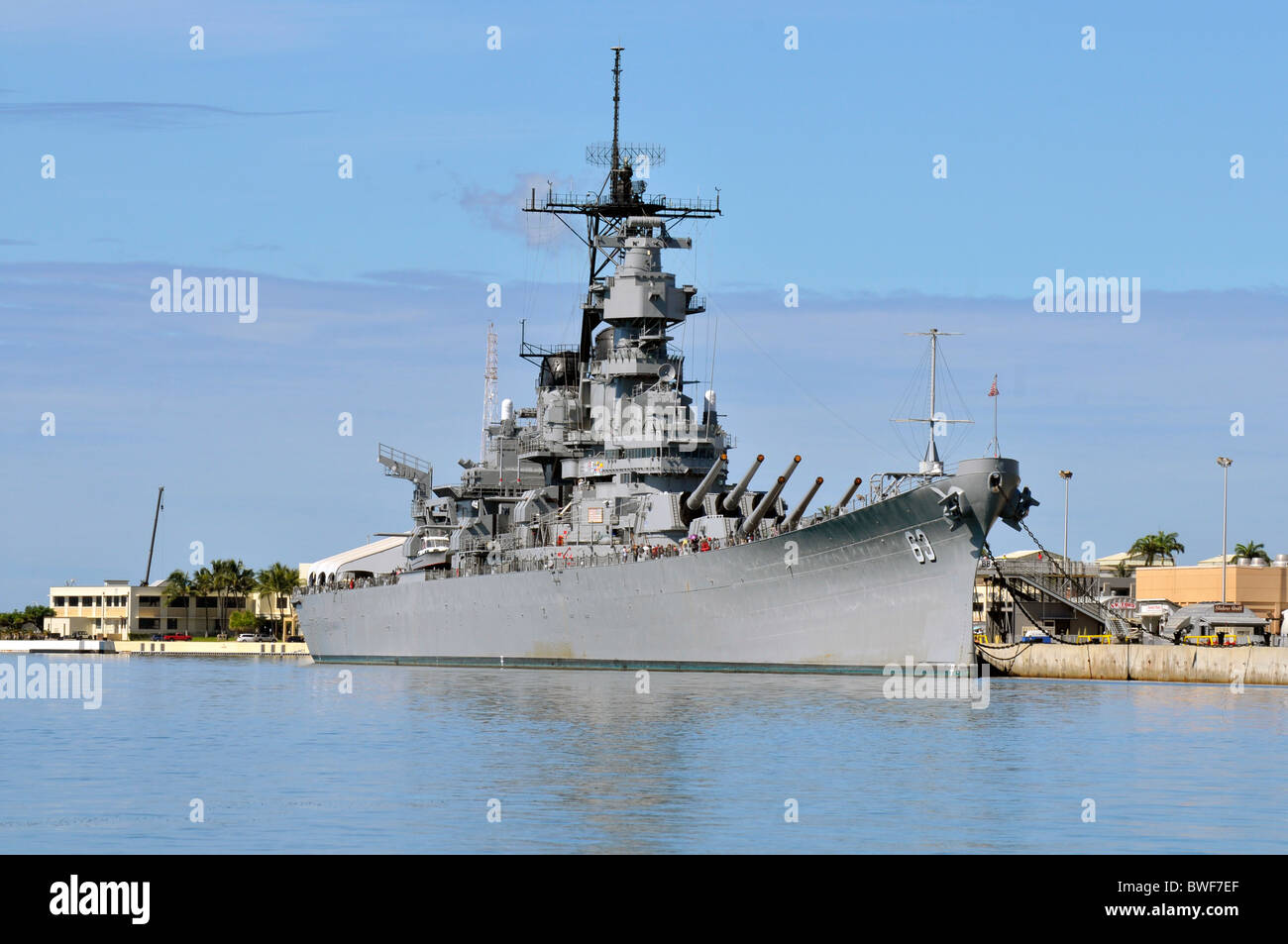 USS Missouri Pearl Harbor Pacific National Monument Ford Hawaii-Insel Stockfoto