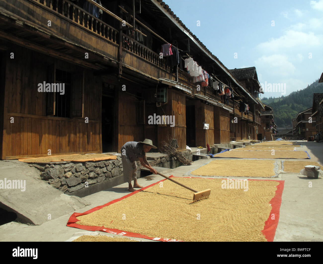 Dong Minderheit Chengyang Dorf in Sanjiang, Provinz Guangxi, China Stockfoto