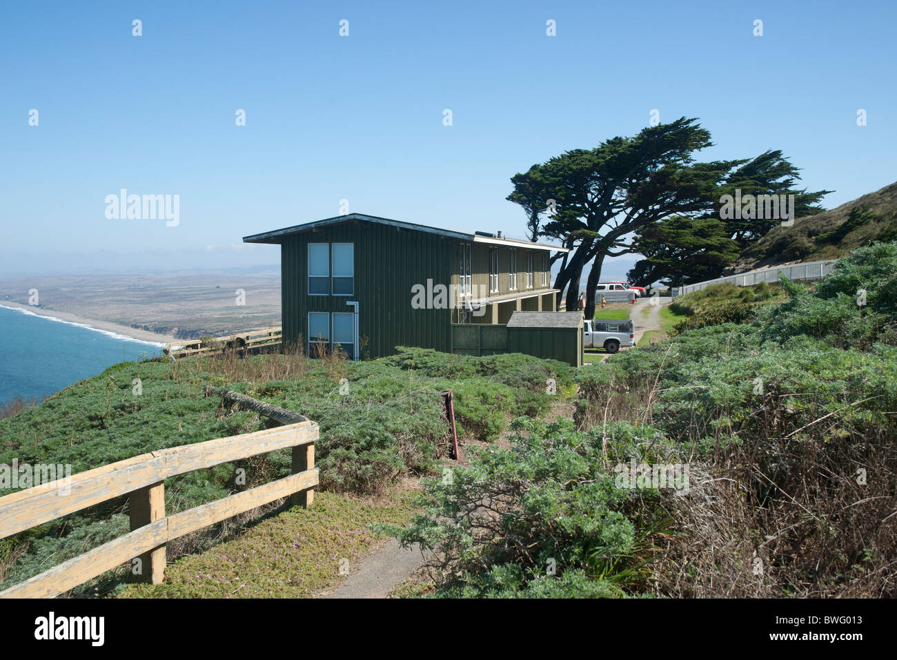 Point Reyes Leuchtturm. Stockfoto