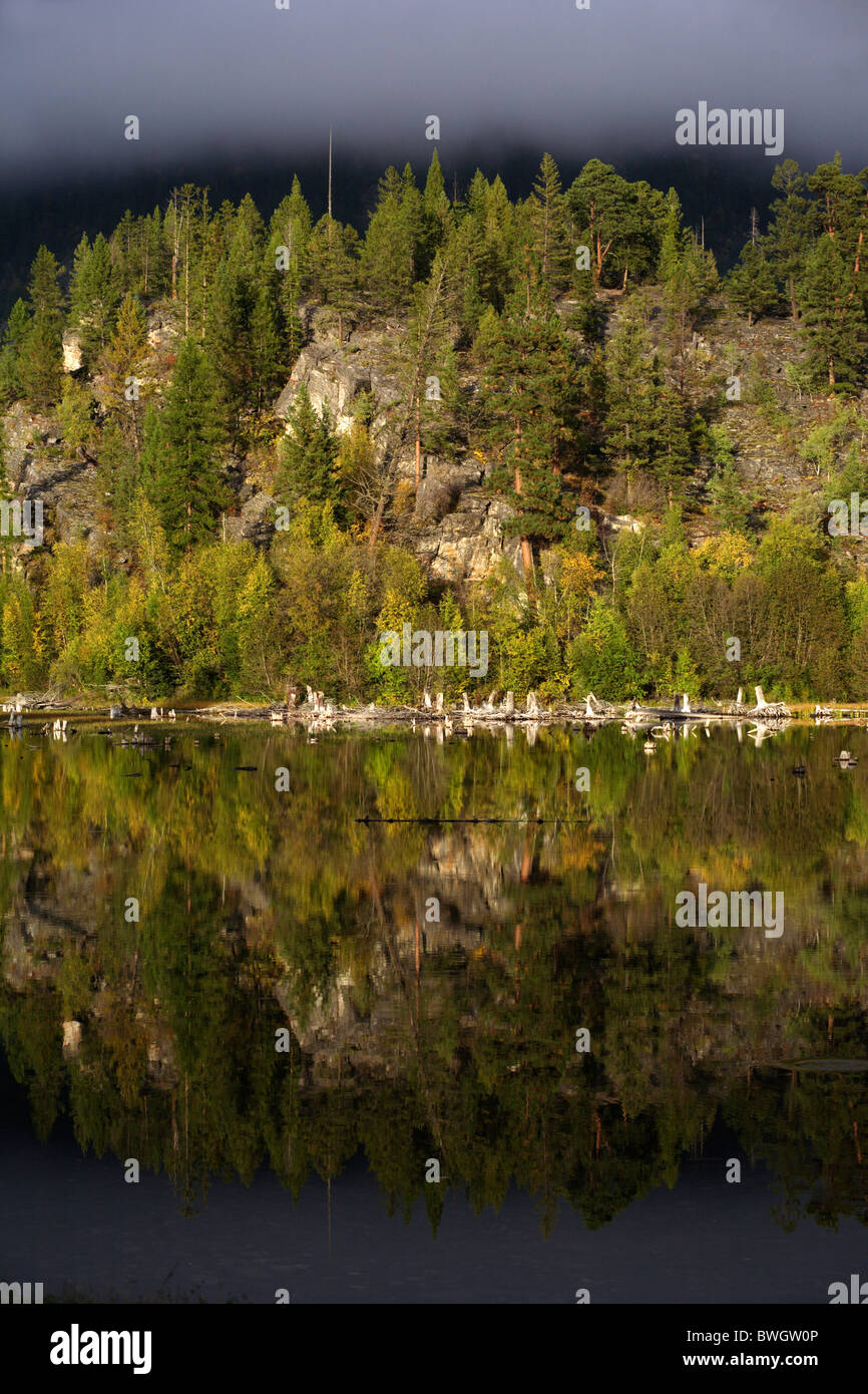 Lakit-See im Bereich Ost Kootenays in British Columbia, Kanada Stockfoto