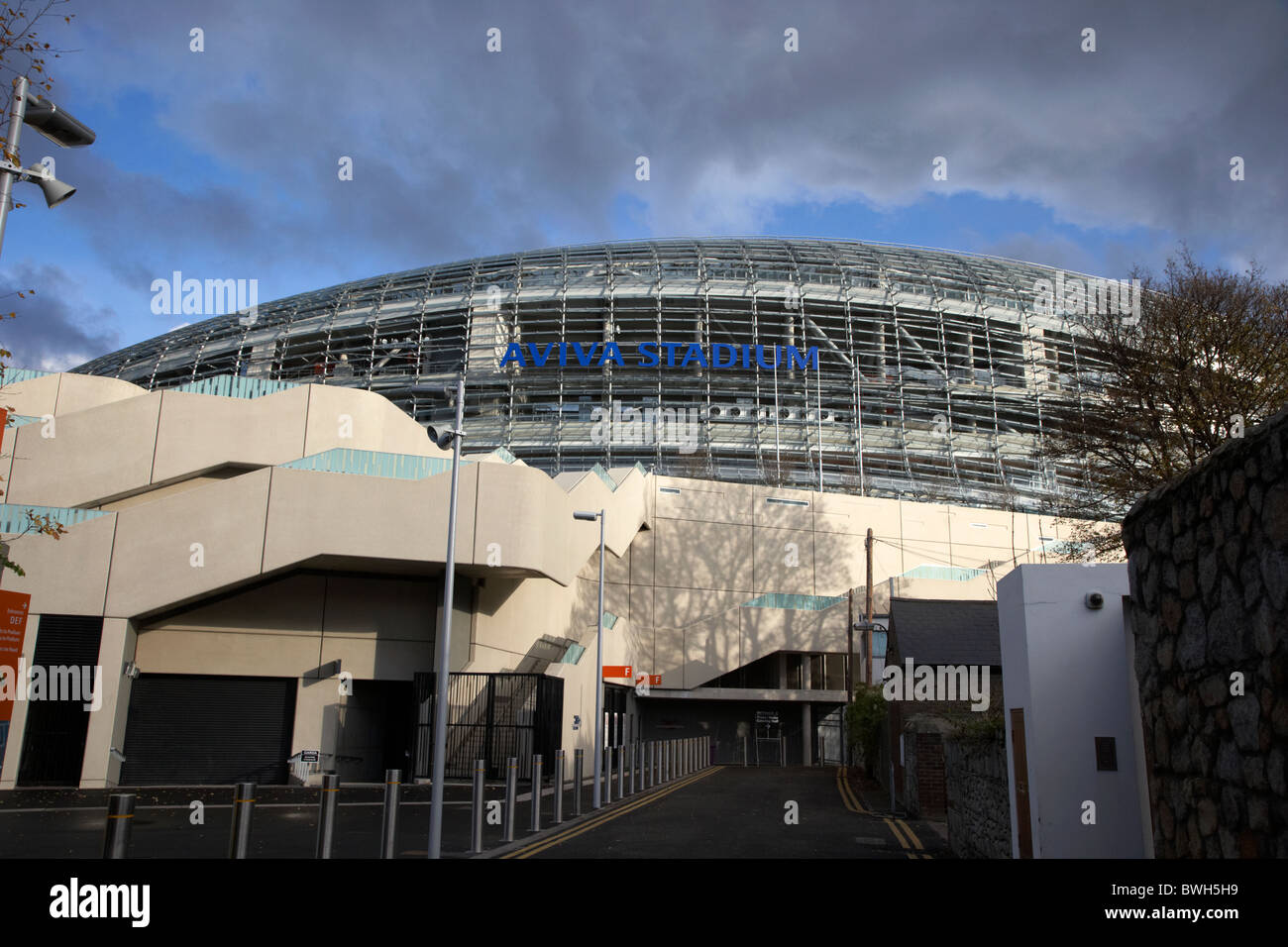 Landsdowne Lane hierhin zu Aviva Stadion Landsdown Straße Dublin Irland Stockfoto