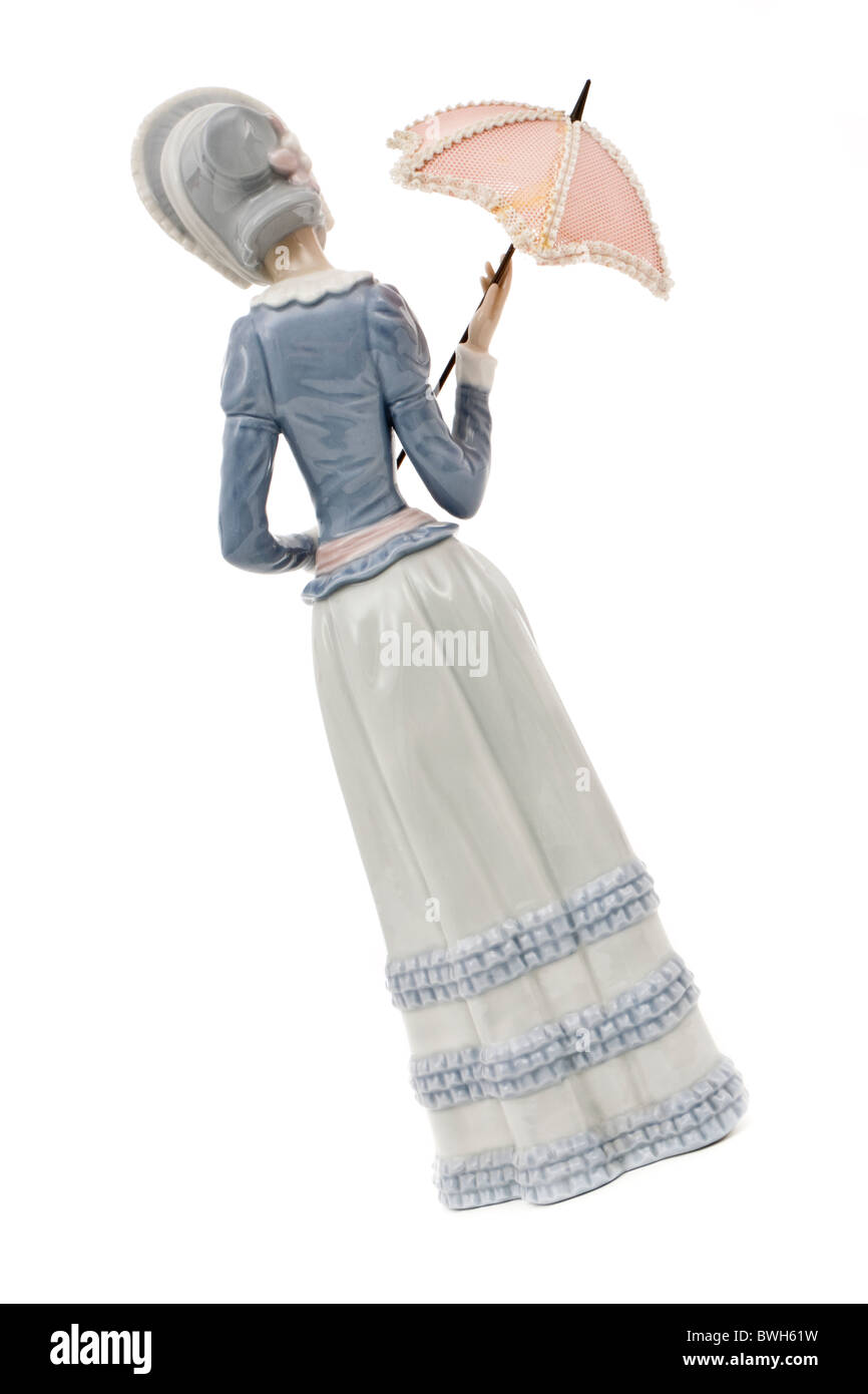 Porzellanfigur Lladro Aranjuez (Little Lady) Stockfoto