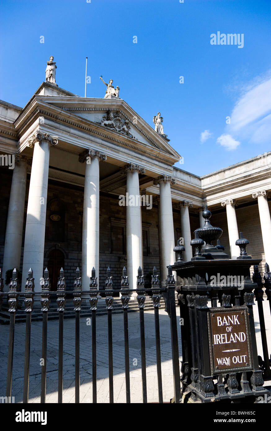 Irland County Dublin Dublin Stadt des 18. Jahrhunderts Bank Of Ireland, Gebäude in College Green Stockfoto