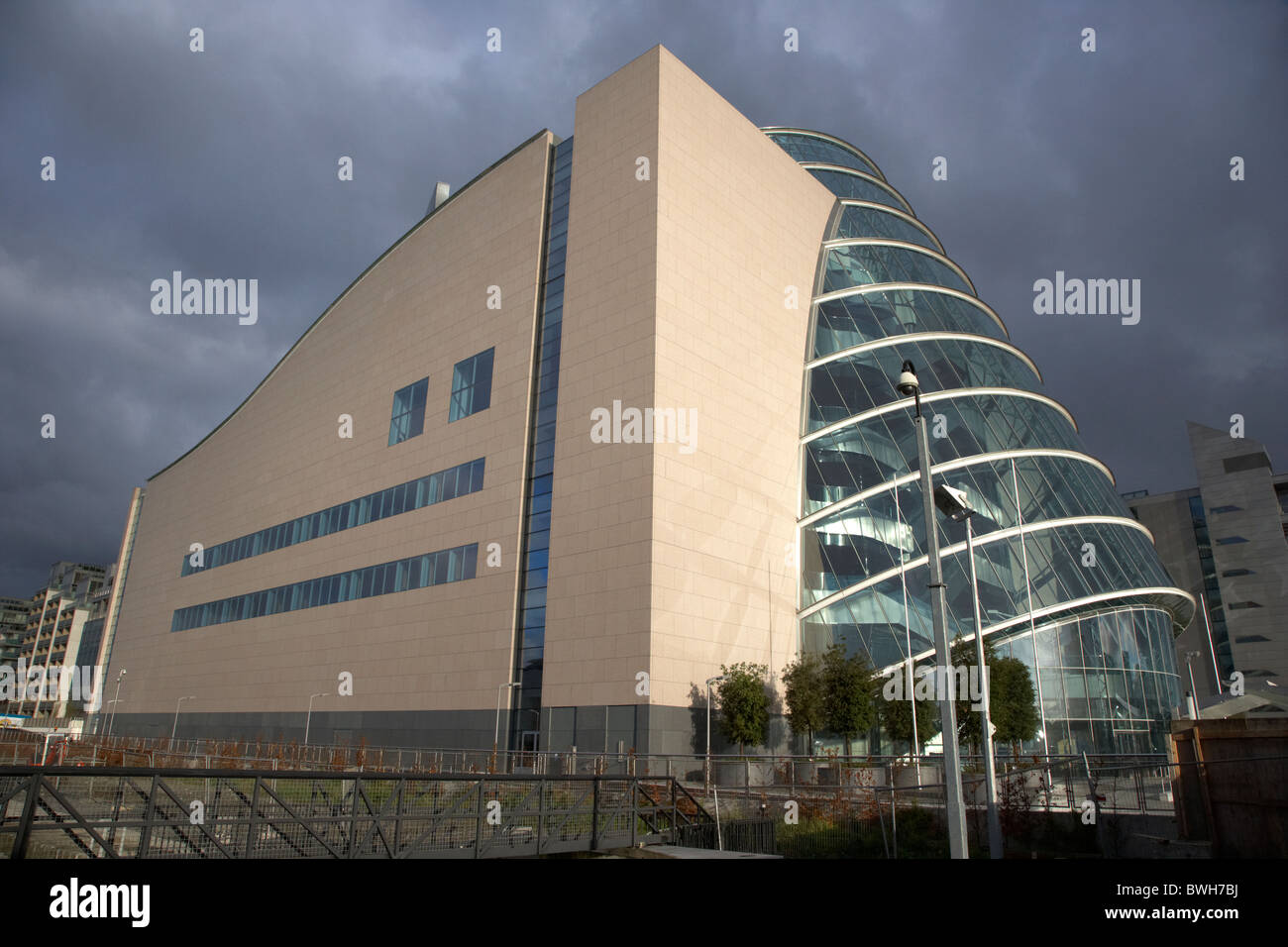 Das Tagungszentrum Dublin auf Spencer Dock Teil des neuen Docklands Entwicklung Dublin Irland Stockfoto