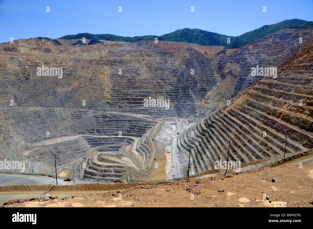 Bingham Kennecott Copper Mine Stockfoto