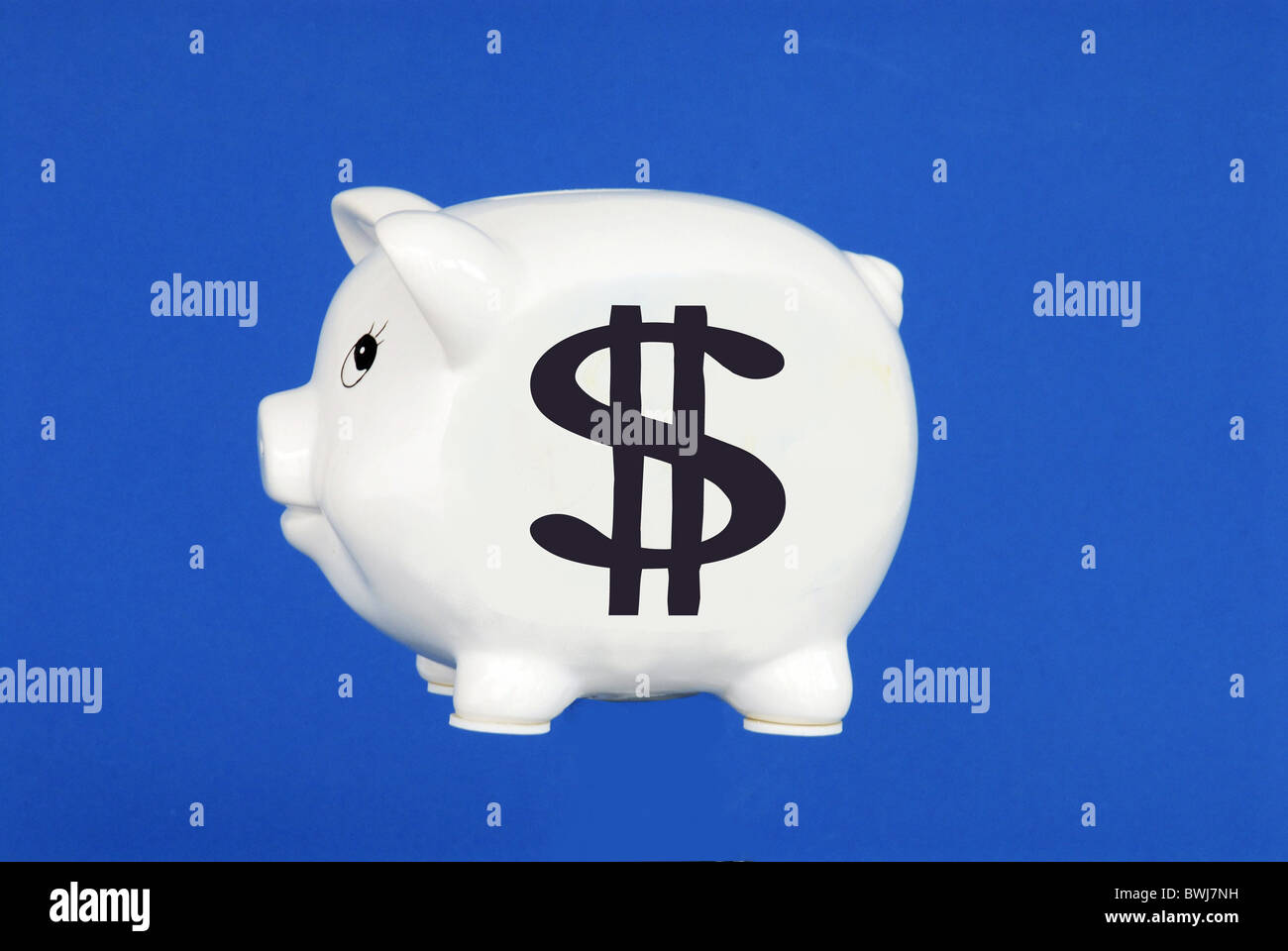 Sparschwein Dollarzeichen sparen Geld Finanzen finanzielle investieren Investition Stockfoto