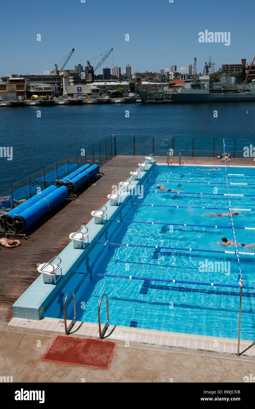 Andrew junge Charlton Pool, Sydney. Stockfoto