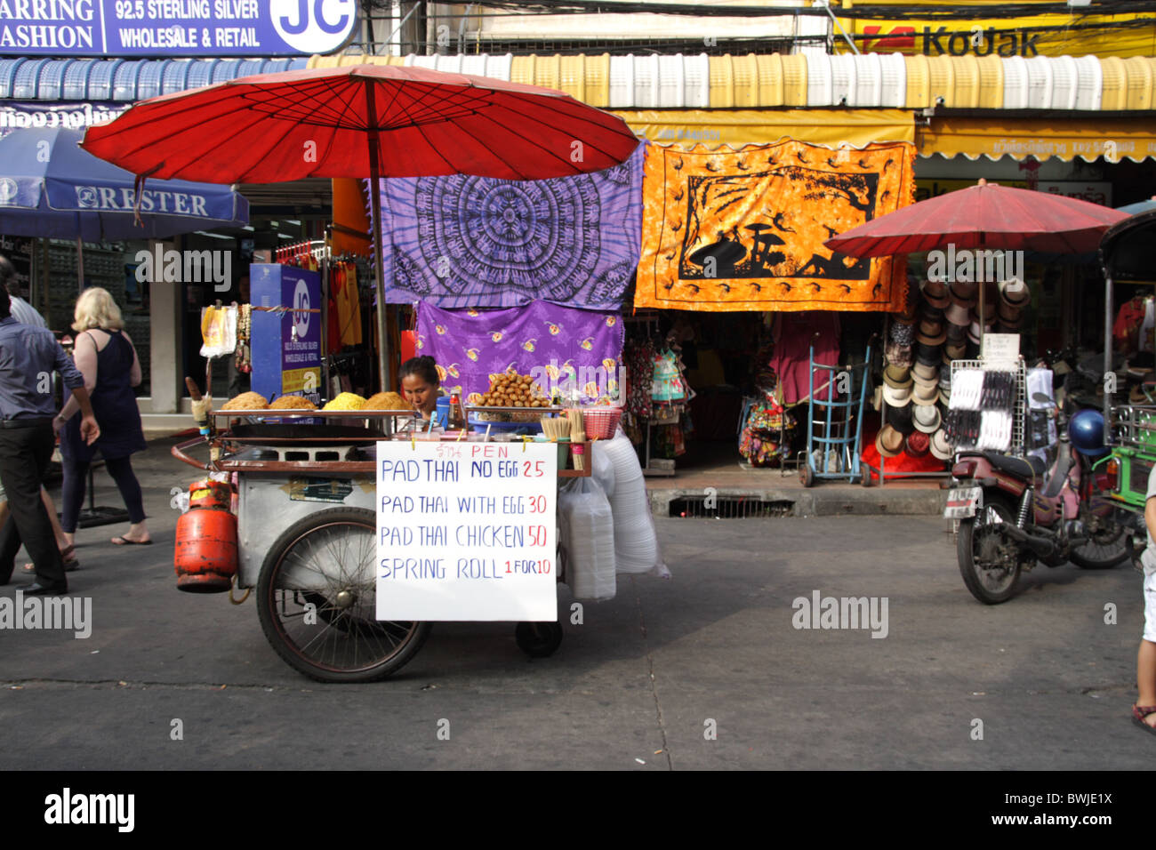Pad Thai, Khaosan Road, Bangkok, Thailand Stockfoto