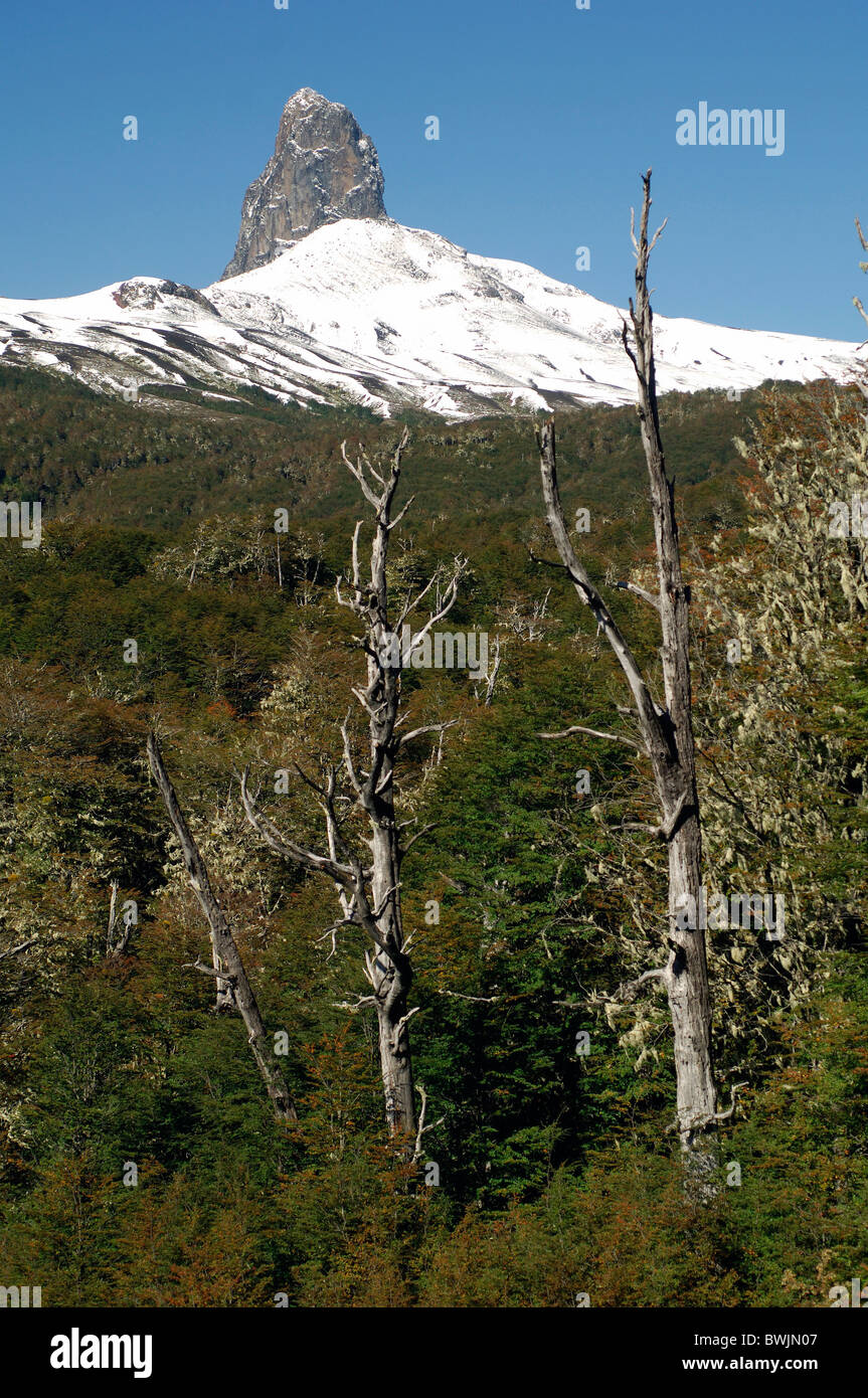 Cerro Paintojo Mountain Peak Parque Nacional Nahuel Huapi Nationalpark in der Nähe von Villa Angostura Lake District Pata Stockfoto