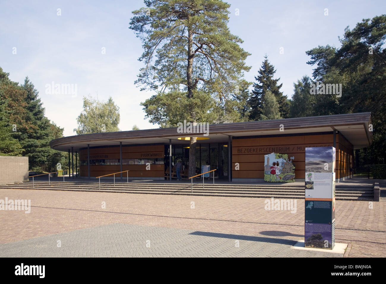 Besucherzentrum Museonder Nationalpark Hoge Veluwe, Gelderland, Niederlande Stockfoto