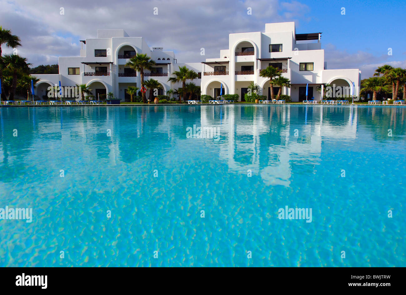 Sofitel Royal Golf Golf Hotel El Jadida Fünfsterne-Hotel außerhalb Einrichtung Badewasser Schwimmbad schwimmen p Stockfoto