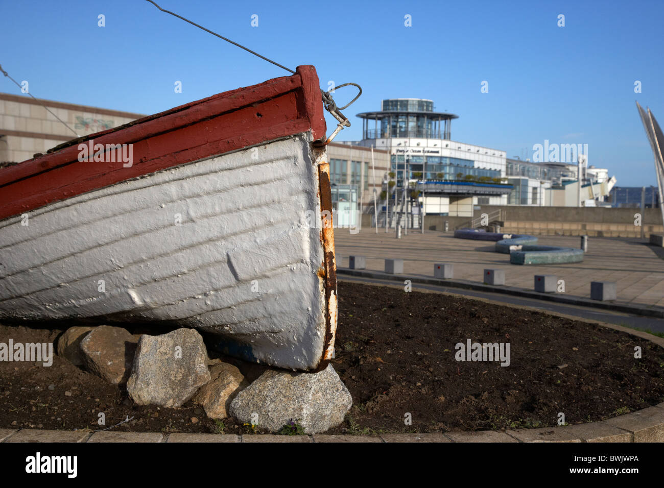 Stena Line Fähren terminal Dun Laoghaire Holyhead Route Dublin Irland Stockfoto