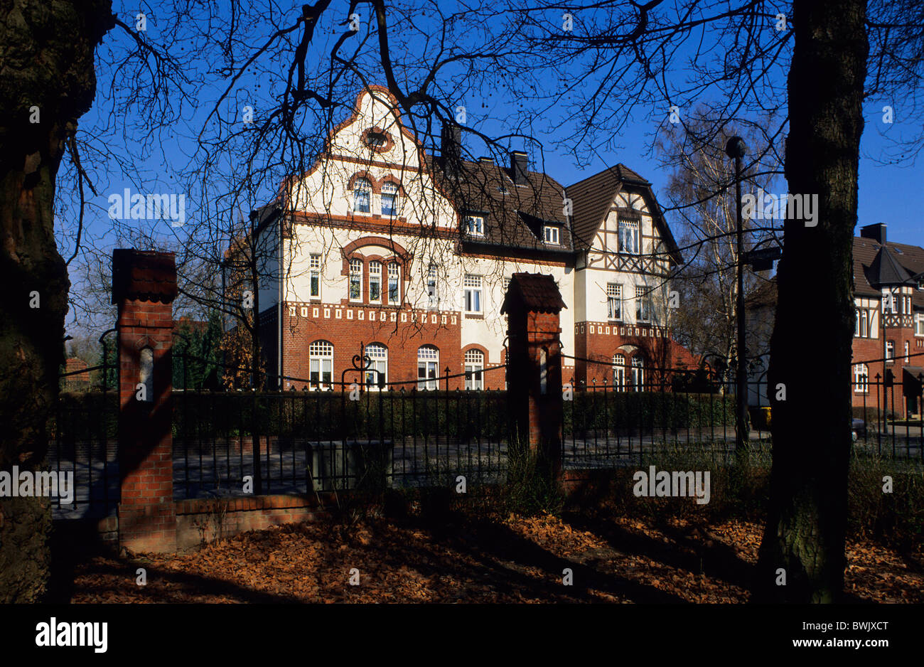 Europa, Deutschland, Nordrhein-Westfalen, Dortmund-Boevinghausen, Landwehr-Kolonie Stockfoto