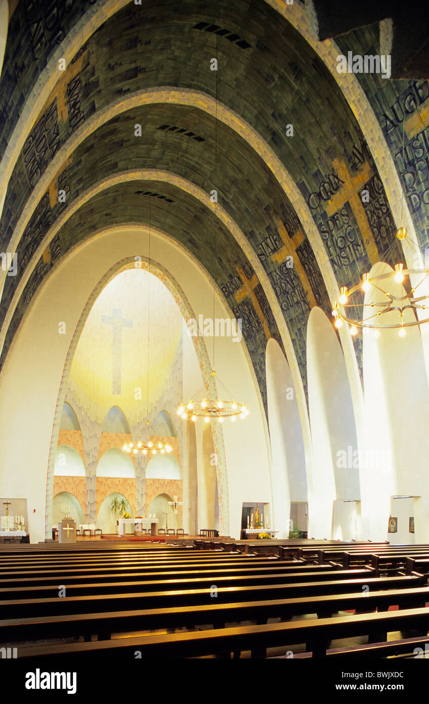 Europa, Deutschland, Nordrhein-Westfalen, Ruhrgebiet, Gelsenkrichen, Heilig-Kreuz-Kirche Stockfoto