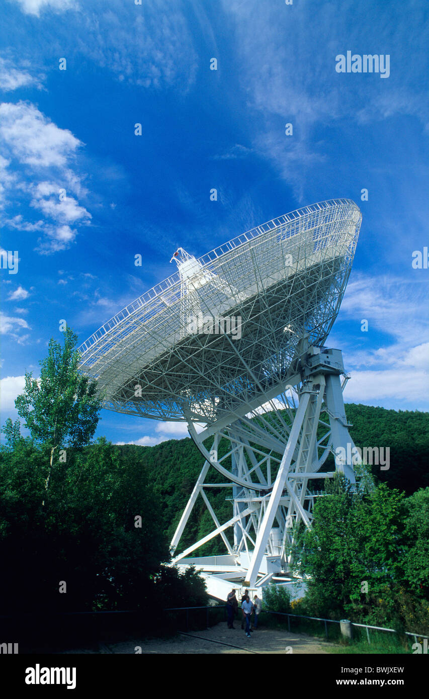 Europa, Deutschland, Nordrhein-Westfalen, Effelsberg Radioteleskop Stockfoto