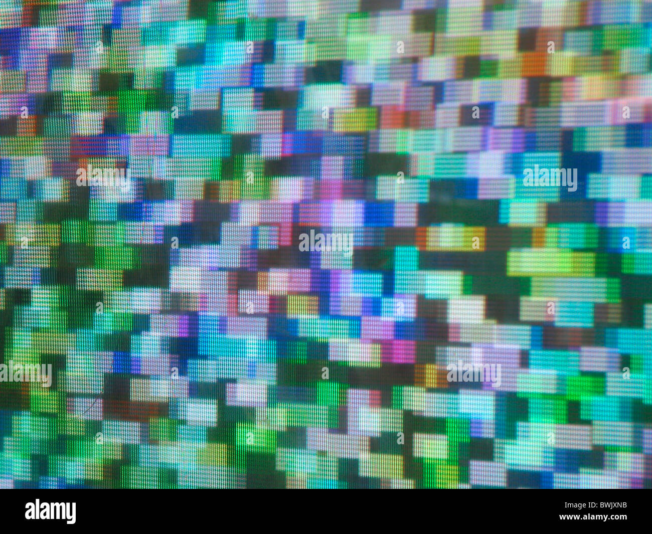 Pixel Bildschirm grafischen Computer Bildschirm Detail Digital Stockfoto