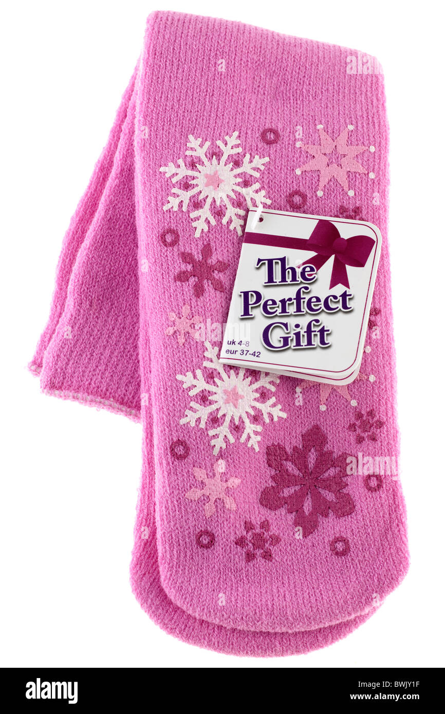 Paar Damen rosa gemusterten Knöchel Socken das perfekte Geschenk Stockfoto