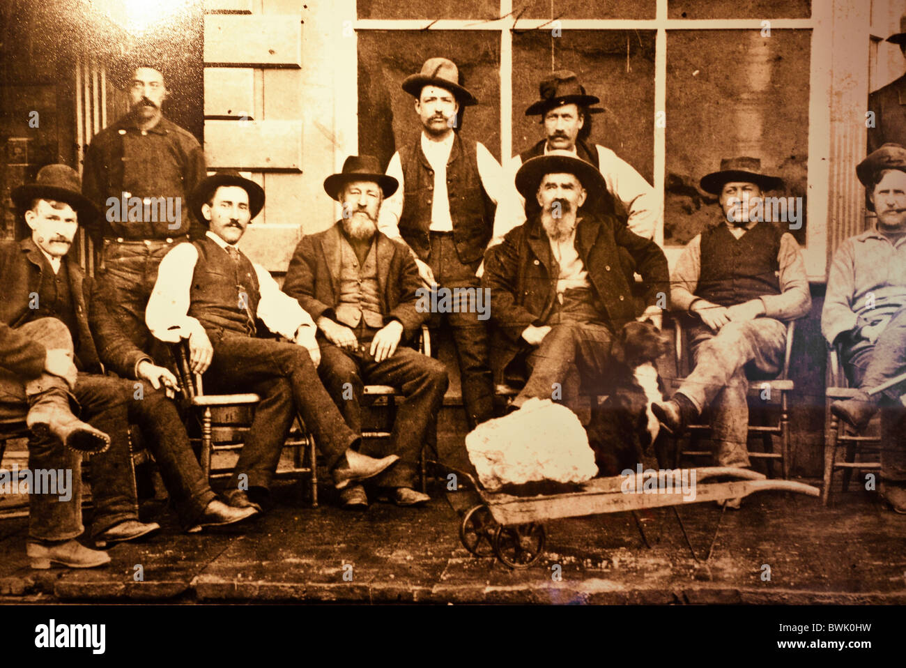 Historische Fotografie, Rico, Colorado Stockfoto
