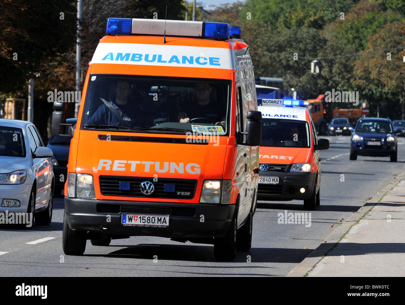 Krankenwagen, Österreich, Europa Stockfoto