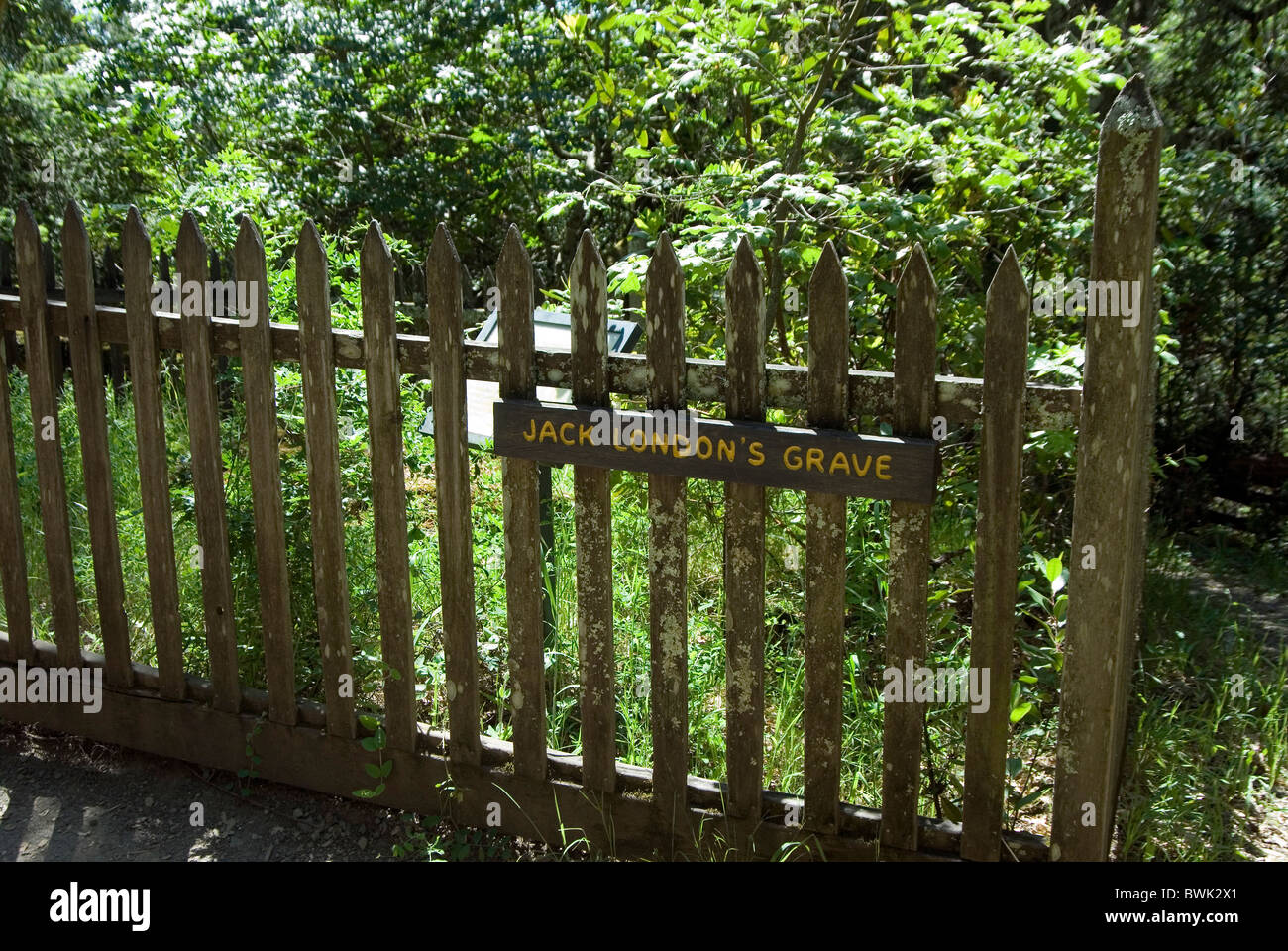 Jack London Grab Autor Schriftsteller Literatur Kalifornien USA Stockfoto