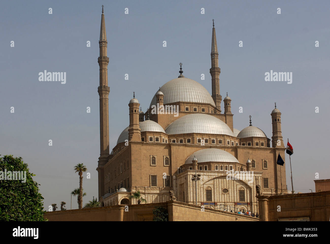 Mohammed Ali Moschee Hochburg außerhalb Architektur Kairo-Ägypten-Nordafrika Stockfoto