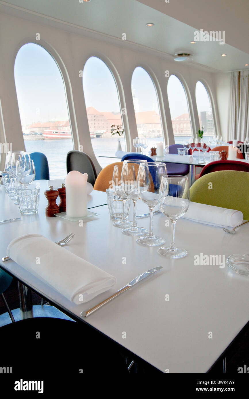 Schiff-Restaurant Viva, Kopenhagen, Dänemark Stockfoto