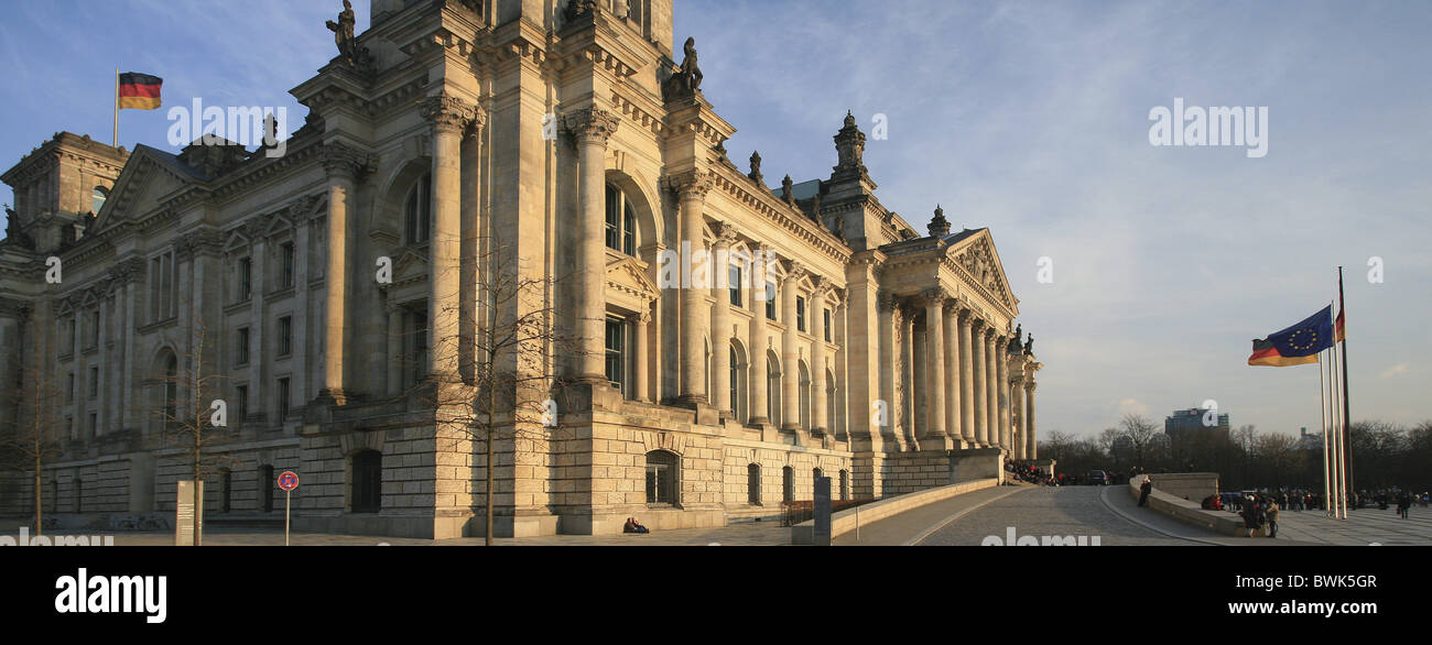 Reichstag, Regierungs-Viertel, Berlin, Deutschland Stockfoto