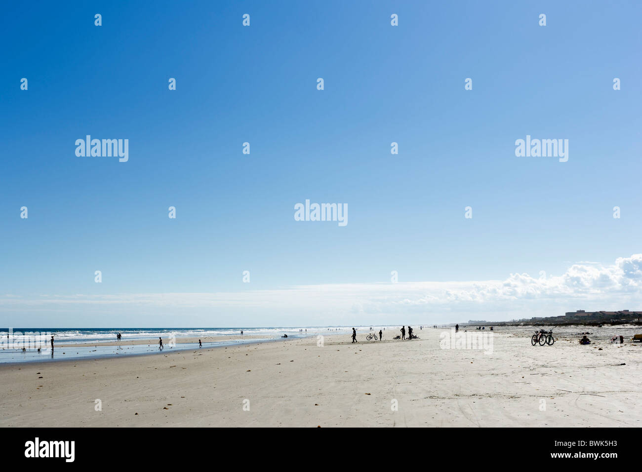 Strand von St. Augustine Beach, Anastasia Insel, St. Augustine, Florida, USA Stockfoto