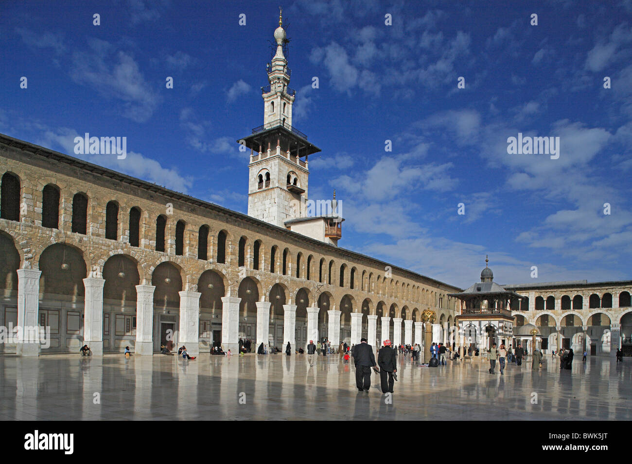 Asien Nahost Oriental Syrien Islam islamische Architektur Damaskus Spalte Spalten Umayyad Omayyd Omeyad m Stockfoto