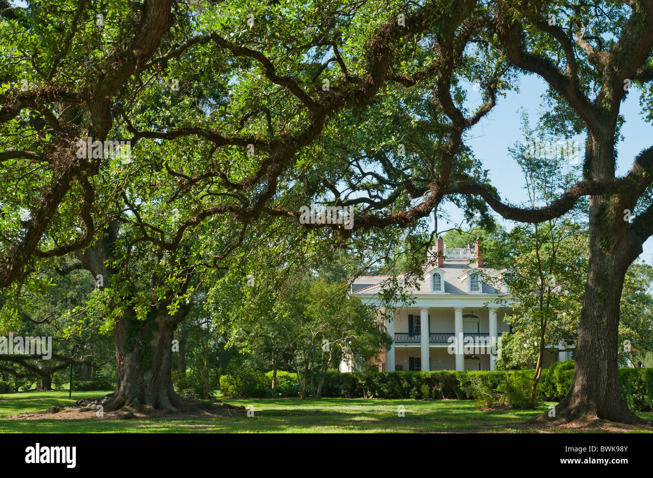 Louisiana, Vacherie, Oak Alley Plantation, Haupthaus abgeschlossen 1841 Stockfoto