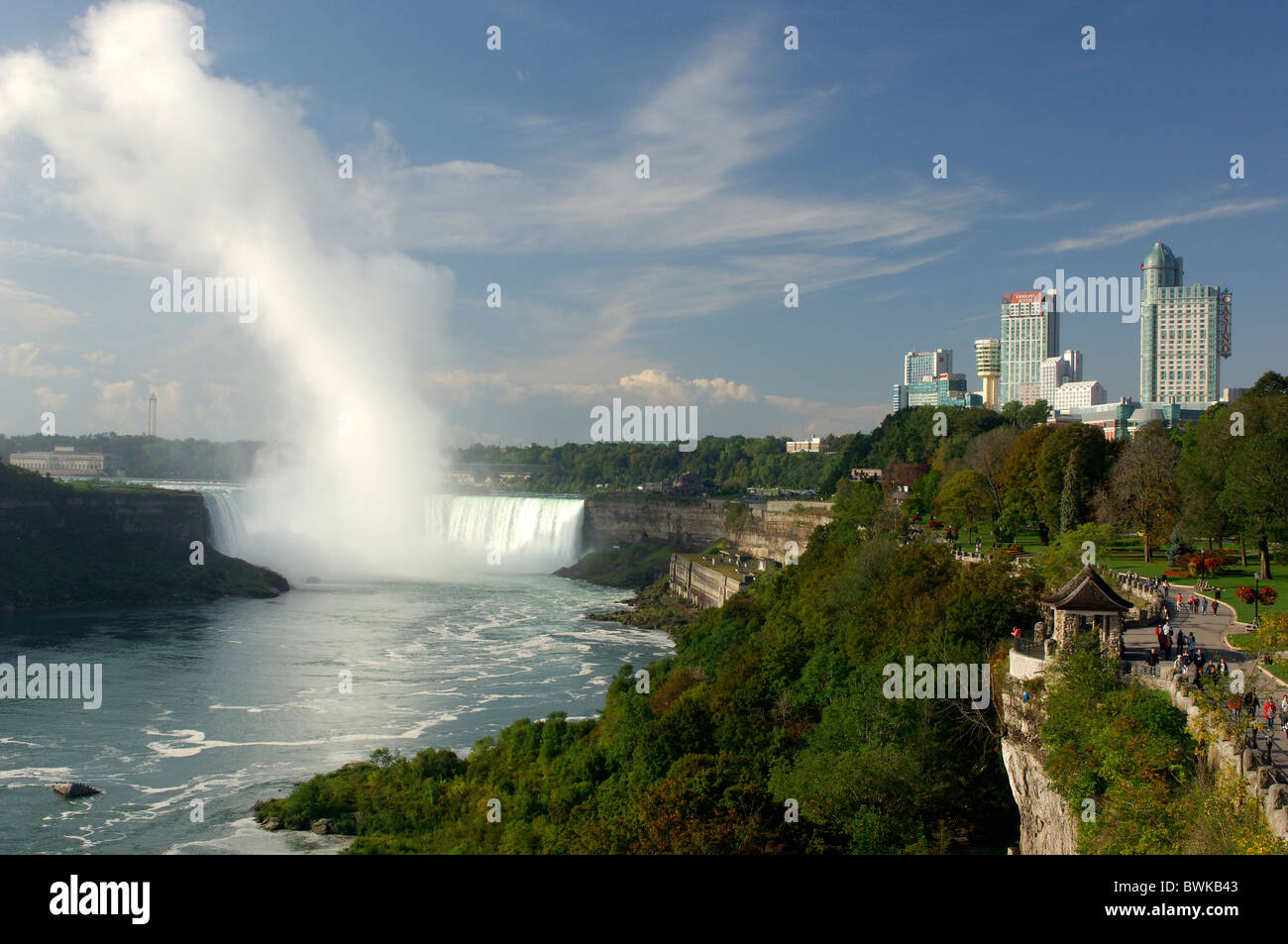 Ort von Interesse Niagara Falls Wasserfall Wasserfälle Stadt Ontario Kanada Stockfoto