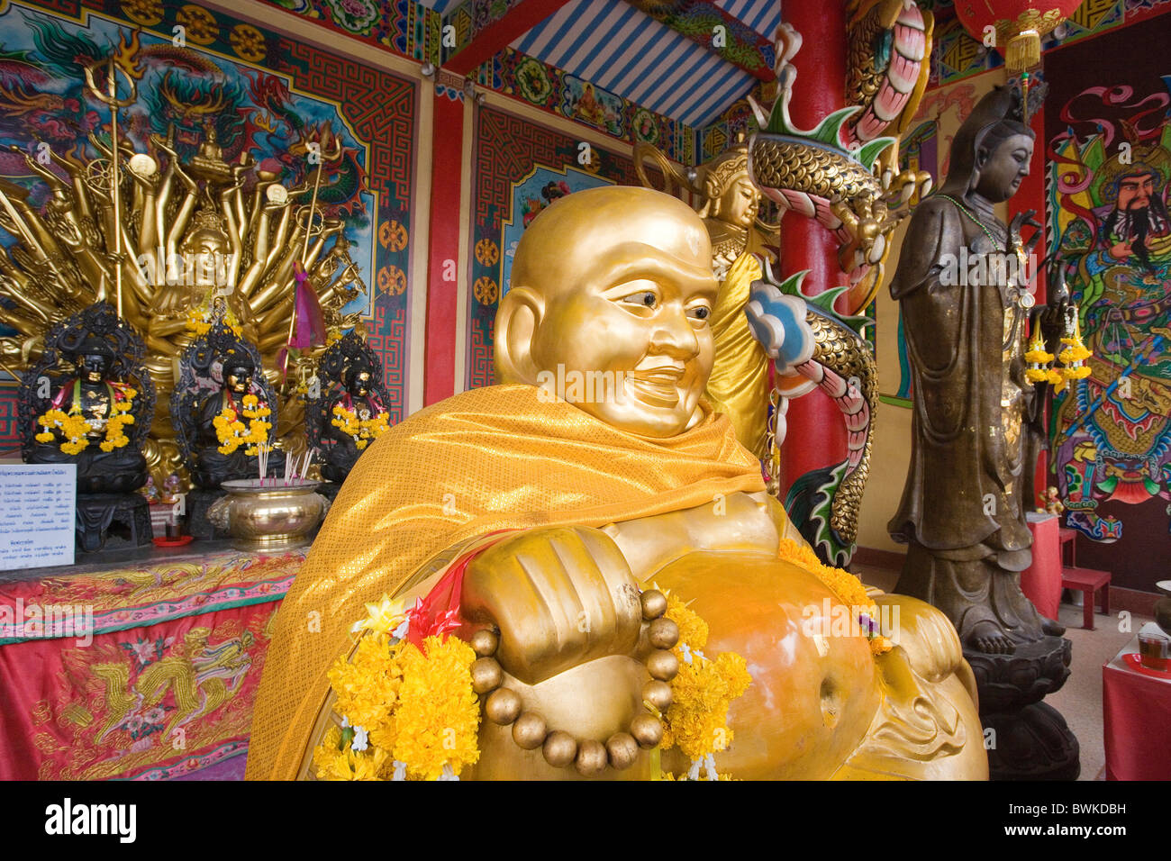 Thailand-Asien-Ayutthaya Stadt Wat Phanan Choeng chinesischen Schrein Tempel Buddha Buddhismus historische cultur Stockfoto