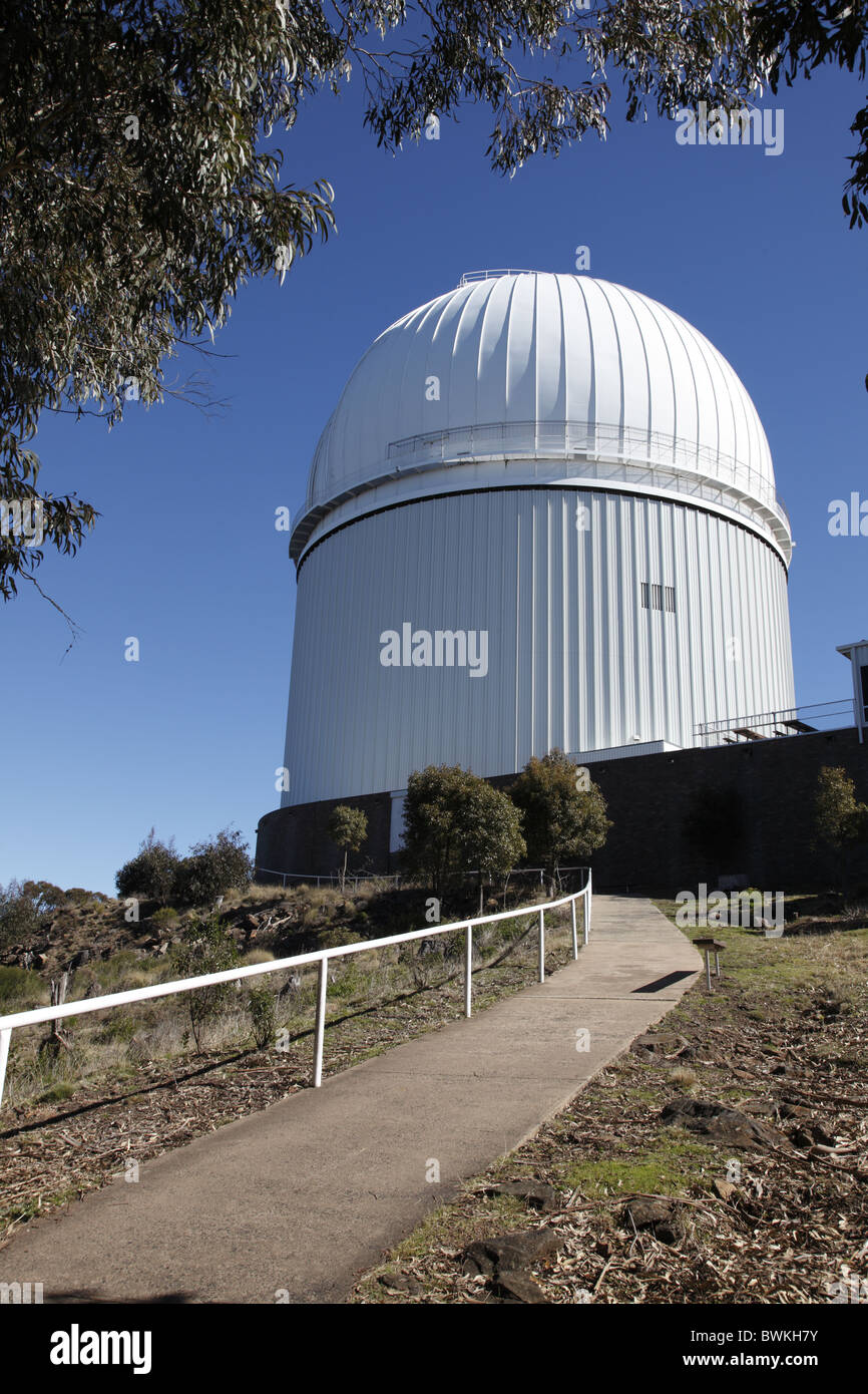 Australien, New South Wales, Coonabarabran, Abstellgleis-Frühling Sternwarte, Astronomie und Astrophysik Teleskop Kuppel Stockfoto