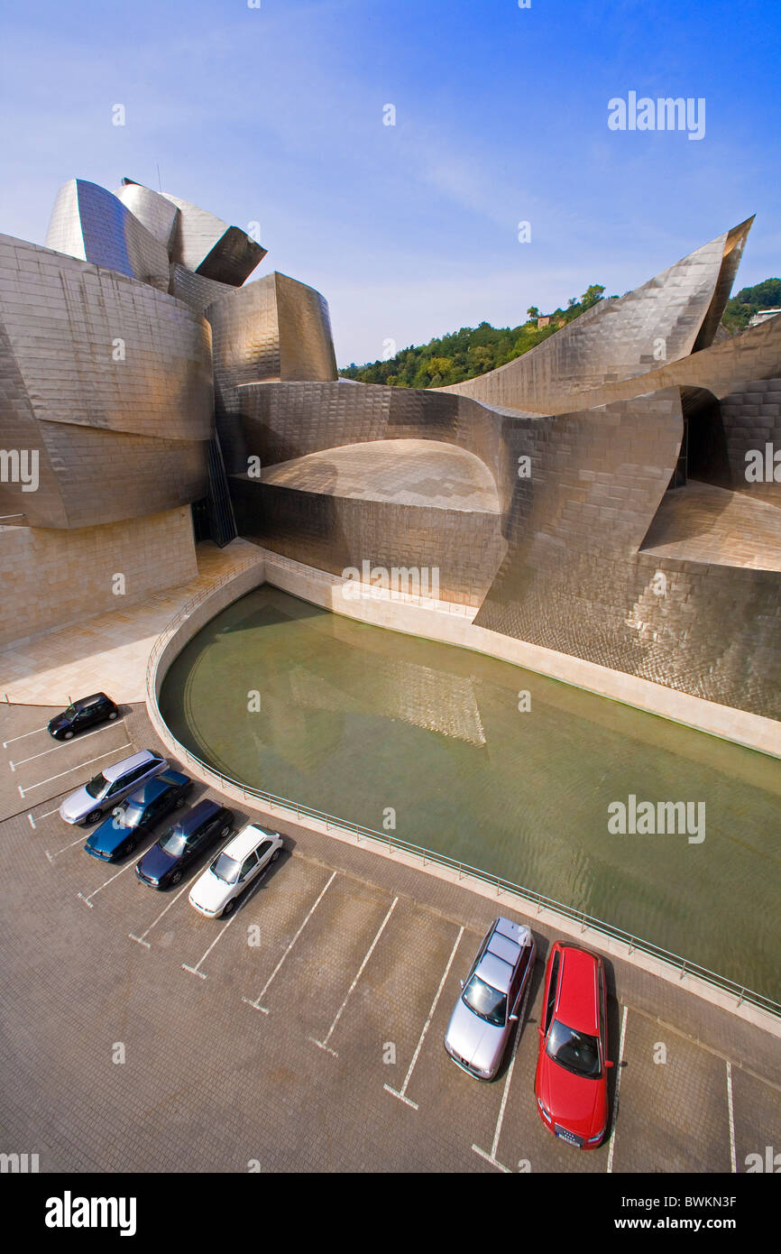 Spanien Europa baskischen Provinzen Bilbao Guggenheim Museum Kunstmuseum Architektur modern Frank Gehry Kunst Fertigkeit Stockfoto